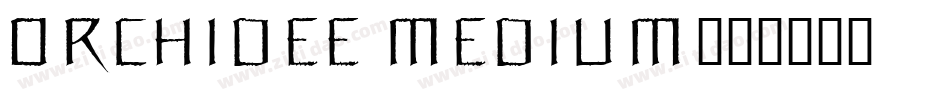 Orchidee Medium字体转换